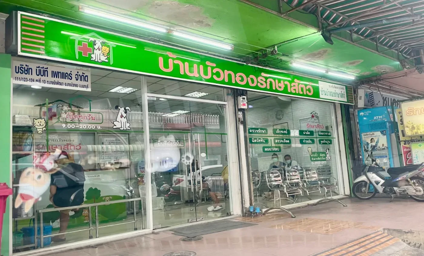 โรงพยาบาลสัตว์บ้านบัวทอง คลินิก-โรงพยาบาลสัตว์ นนทบุรี