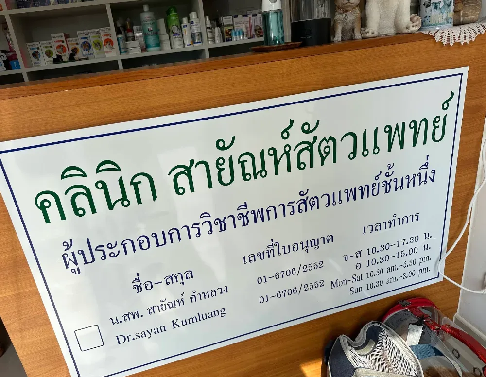 Sayan Veterinary คลินิก-โรงพยาบาลสัตว์ นนทบุรี 2