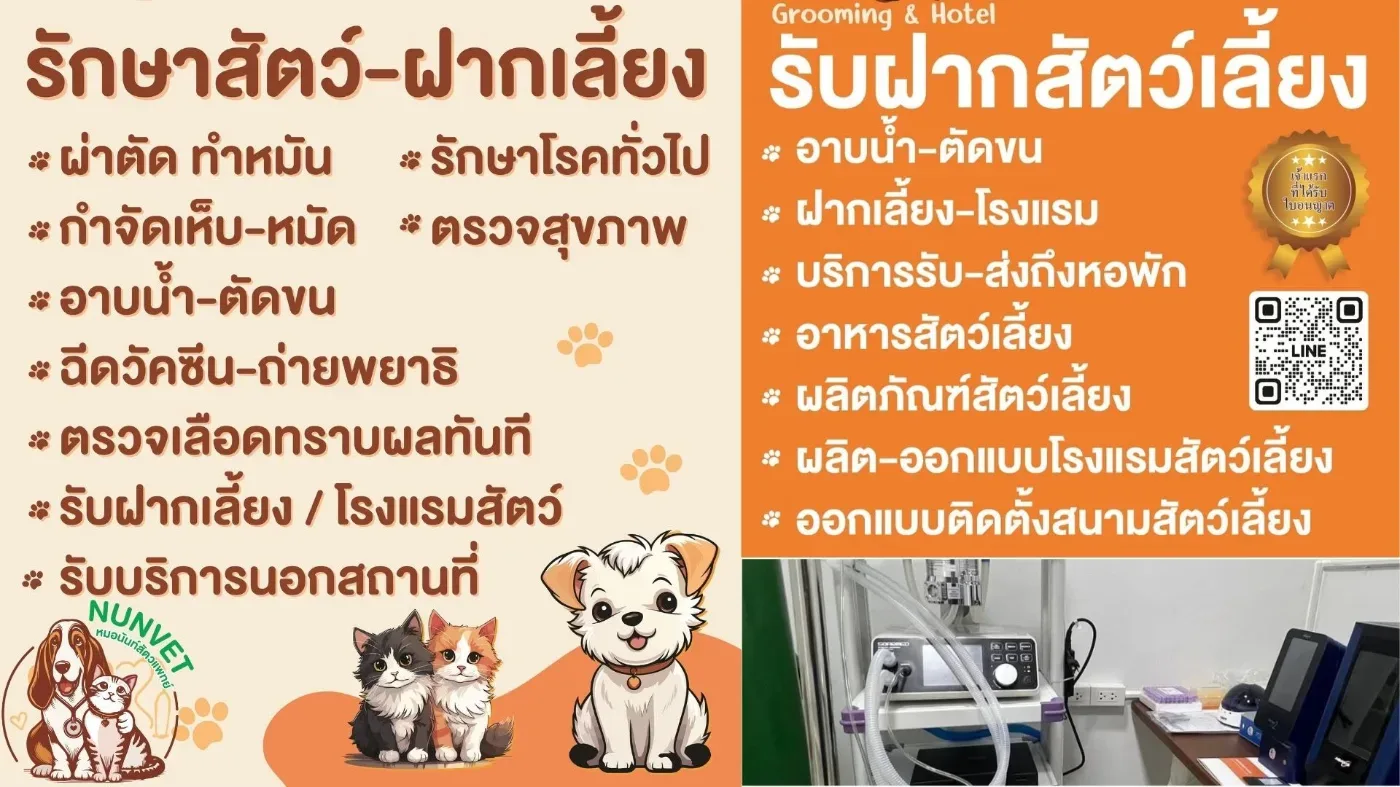 หมอนันท์สัตวแพทย์-NUNVET CLINIC :รักษาสัตว์ ผ่าตัด-ทำหมัน ฝังไมโครชิป รับฝากสัตว์เลี้ยง อาบน้ำ-ตัดขน Pet Influencer กรุงเทพมหานคร 4