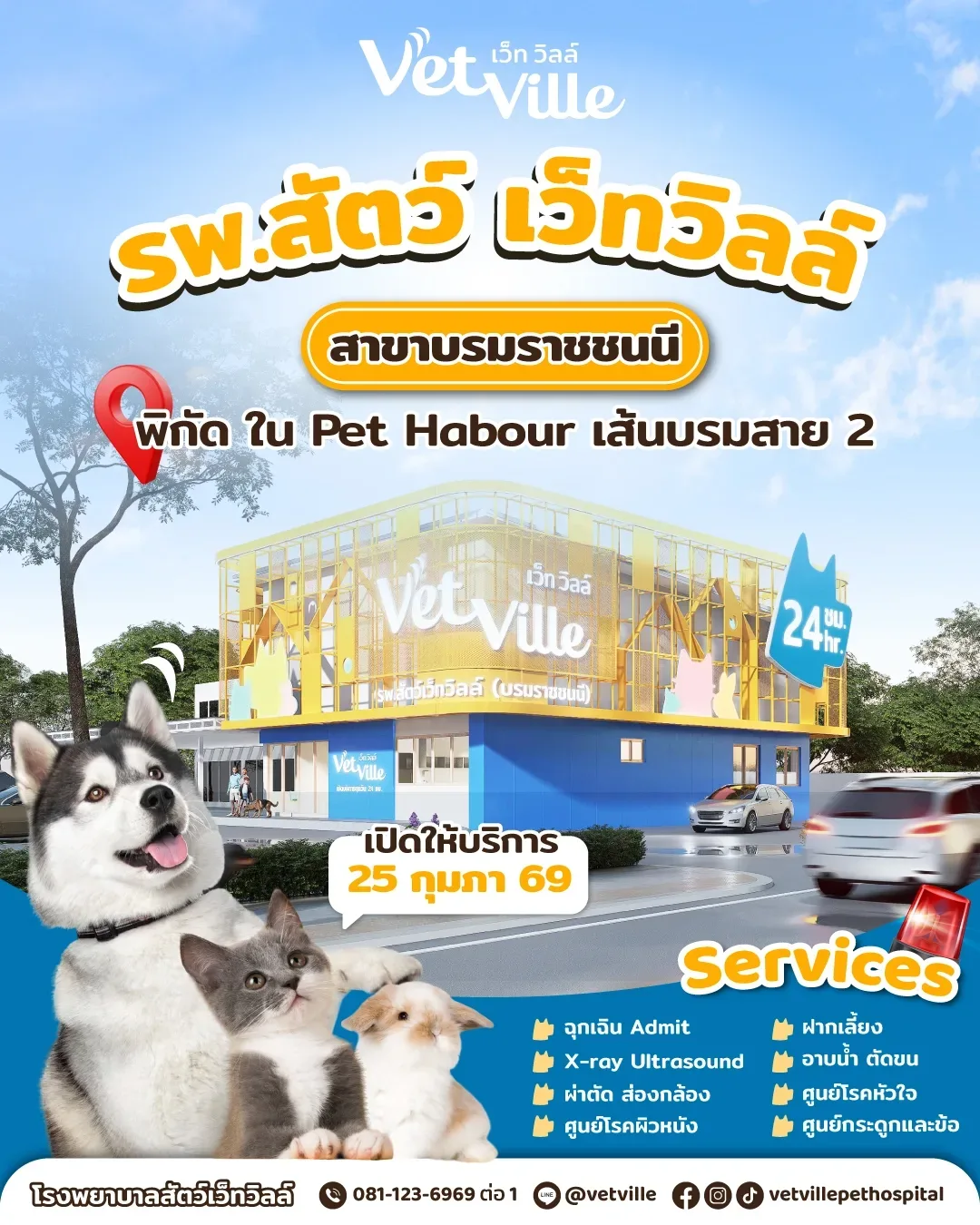 โรงพยาบาลสัตว์เว็ทวิลล์ Vetville Pet Hospital คลินิก-โรงพยาบาลสัตว์ กรุงเทพมหานคร 2