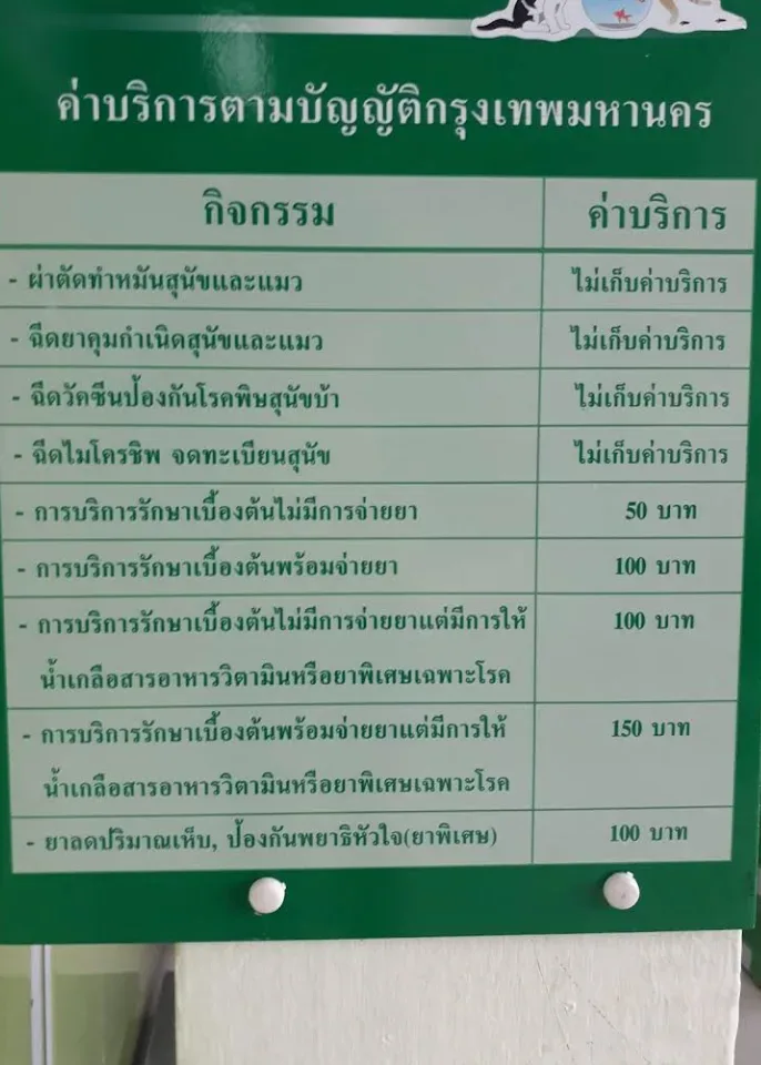 คลินิกสัตว์แพทย์ กรุงเทพมหานคร ๗ บางกอกน้อย คลินิก-โรงพยาบาลสัตว์ กรุงเทพมหานคร 5